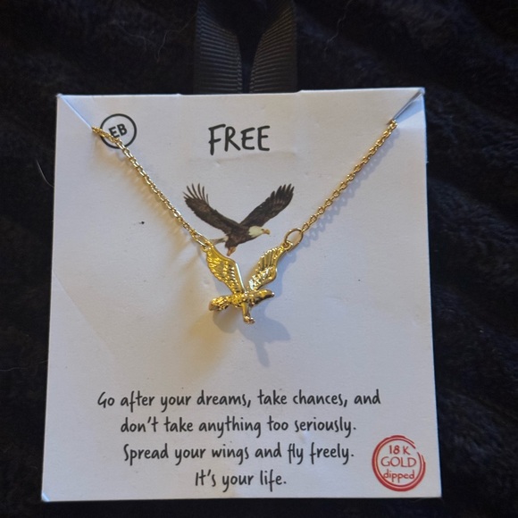 Gold Eagle Necklace - Picture 4 of 4